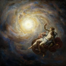 gorgeous picture, painting, classical, sky, celestial, space, realistic, 4 k