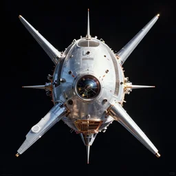 space probe, symmetric, highly detailed, 4 k, 1 9 6 0 poster