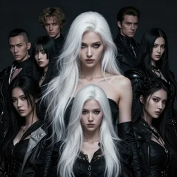 a fancy portrait of a beautiful young strong women with long white hair by greg rutkowski, sung choi, mitchell mohrhauser, maciej kuciara, johnson ting, maxim verehin, peter konig, bloodborne, 8 k photorealistic, cinematic lighting, hd, high details, dramatic, dark atmosphere, trending on artstation