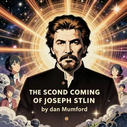 the second coming of joseph stalin by dan mumford, yusuke murata, makoto shinkai, ross tran, cosmic, heavenly, god rays, intricate detail, cinematic, 8 k, cel shaded, unreal engine, featured on artstation, pixiv
