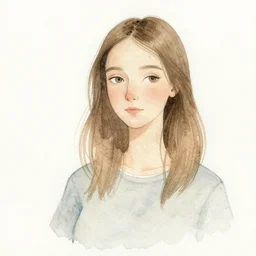 maki, by kseniia yeromenko, watercolor, illustration