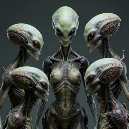 aliens brainsuckers killing with kali goddess, perfect faces, fine details, studio lighting, subtle shadows, art by katsuya terada, photorealism, hyper realism, octane render, hyper detailed, canon eos r 3, f / 1. 4, iso 2 0 0, 1 / 1 6 0 s, medium shot, 8 k, raw, unedited, in - frame,