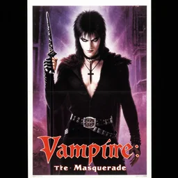 1990's movie poster for Vampire: the Masquerade