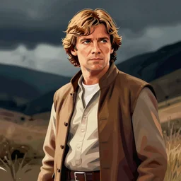 vector art of luke skywalker by heinrich hofmann and edwin g. lucas photorealistic and hyperdetailed