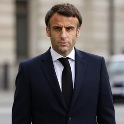 fake Emmanuel Macron in American Psycho (1999)