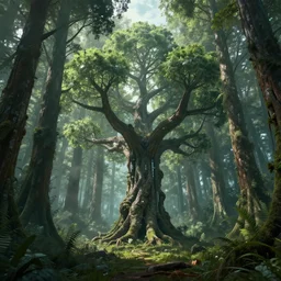 a forest of atomic trees, future science, 8 k, unreal engine, trending on artstation,