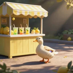 a duck walked up to a lemonade stand