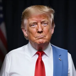 Donald Trump looking like Pippi Longstocking