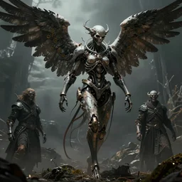 biomechanical dieselpunk angel of death 4 k unreal engine artstation cinematic mood lighting by emil melmoth h r giger brian froud gustave dore albrecht durer hieronymus bosch greg rutkowaki