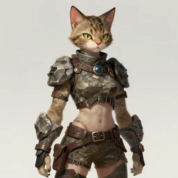 stunningly beautiful female anthropomorphic cat character in a rock outfit Renowned character illustration by greg rutkowski trending on ArtStation, deviantart, SFW version, high detail, stylized portrait H 704