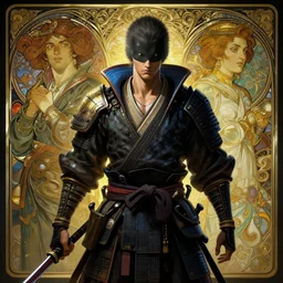 cyberpunk samurai, intricate, highly detailed, digital painting, artstation, concept art, smooth, sharp focus, illustration, Unreal Engine 5, 8K, art by artgerm and greg rutkowski and alphonse mucha