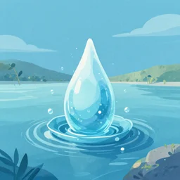 digital illustration of 'dry water'