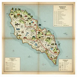 a very detailed treasure map