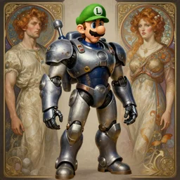 gigachad luigi in a mech suit as a plumber by ilya kuvshinov, ernest khalimov body by krista sudmalis, fantasy character portrait, ultra realistic, concept art, intricate details, elegent, digital painting, smooth, sharp focus, illustration, art by artgerm and greg rutkowski and alphonse mucha, artstation