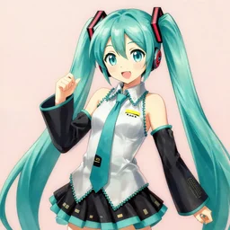 hatsune miku painted by leyendecker