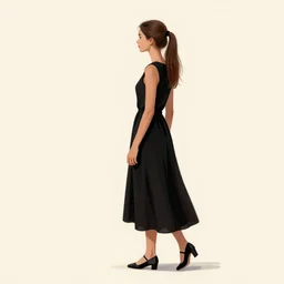 example 1 pixabay instant clear protopainting of an italiam man in a black dress with a ponytail