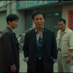 a film still of a north korean film noir, video compression, ripple effect