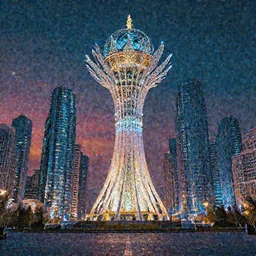Cyberpunk Nursultan Nazarbayev