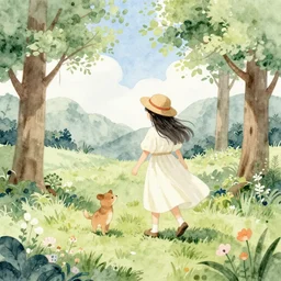 watercolor fairytale illustration