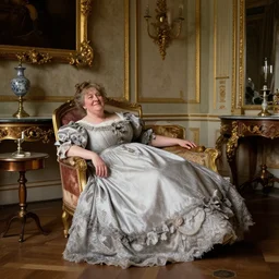 florence _ nightingale _ by _ augustus _ egg, opulent victorian room, happy portly old victorian woman reclining