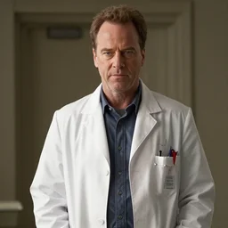movie still of Bryan Cranston as doctor robotnik