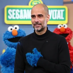 Pep Guardiola in Sesame Street