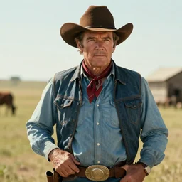 tom selleck as a cow - boy, hyperdetailed, artstation, cgsociety, 8 k
