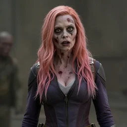 film still of zombie zombie Hope Van Dyne as a zombie in new avengers movie, 4k
