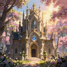 A realm of whispers and mysteries, intricate, elegant, fantasy, highly detailed, digital painting, concept art, sharp focus, illustration, beautiful volumetric lighting, epic light, artstation, magic hour lighting, colorful, sunshine, springtime, by Sylvain Sarrailh