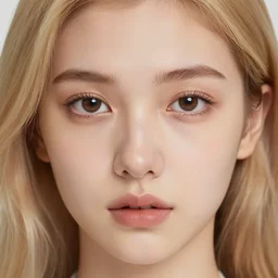 face girl, sweet portrait, beautiful face in detail, big sad eyes, blonde hairstyles, by elena masci by roberto ferri, pieter paul rubens, poster, golden ratio, cycles, colorful