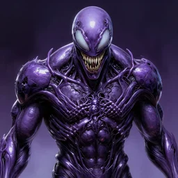 close up sci - fi horror galactus marvel comics, purple metallic symbiote suit, intricate, elegant, highly detailed, centered, digital painting, concept art, smooth, sharp focus, illustration, artgerm, tomasz alen kopera, peter mohrbacher, donato giancola, joseph christian leyendecker, wlop, frank frazetta