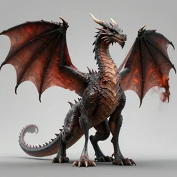 standing full - body of a four - legged - winged giant western - style dragon, design art of a dragon, image of a dragon, picture of a dragon, ( stylized, artgerm, artstation, hd, cgsociety, cgi, realistic, dramatic, cinematic, artistic, trending, detailed )