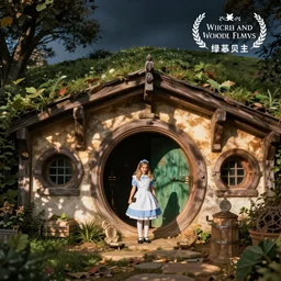 alice and wonderland themed hobbit house