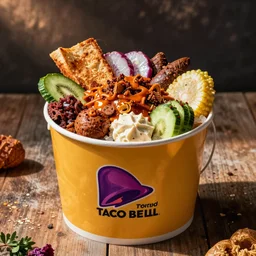 disgusting new dish from Taco Bell - the CrudBucket- is a large bucket of random ingredients