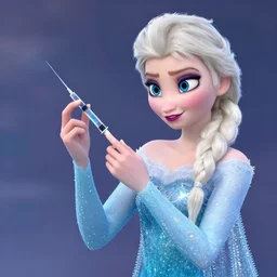 elsa from frozen injecting drugs