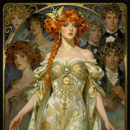 realistic concept of time by gerald moira, ayami kojima, amano, greg hildebrandt, ann long, and mark brooks, female, feminine, art nouveau, victorian, neo - gothic, gothic, character concept design