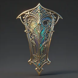 a shiney metalic intricate detailed magical item, concept art by peter mohrbacher, featured on polycount, art nouveau, polycount, artstation hq, artstation hd