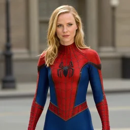 movie still of kirsten dunst as spider man from spider man （ 2 0 0 2 ）