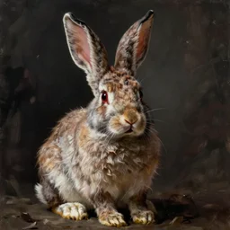 scary human rabbit , artstation, ultradetailed, digital Painting, by James gurney and Pipilotti Rist