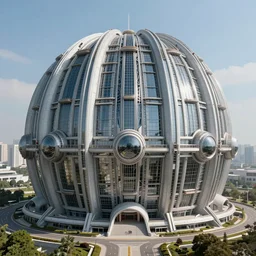 enormous futuristic arcology