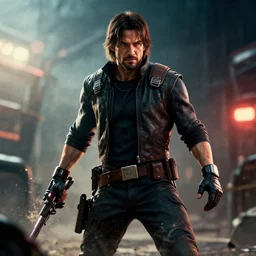 chuck norris in gears of war battlefield 5, splash art, movie still, cinematic lighting, dramatic, octane render, long lens, shallow depth of field, bokeh, anamorphic lens flare, 8 k, hyper detailed, 3 5 mm film grain