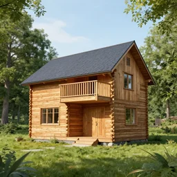 una casa de madera