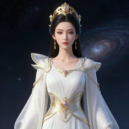 portrait of the powerful empress of the solar system in the style of gustave dore. glowing, ornate and intricate linework, stunning, dynamic lighting, ultrafine and hyperdetailed.