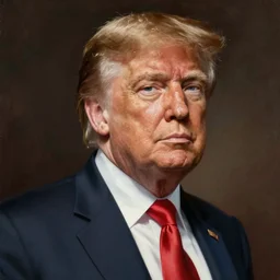 Donald Trump as the god-emperor of mankind, epic and classy portrait, oil painting, award winning on Artstation, hyper detailed, hyper realistic,  Superior look, by Michelangelo