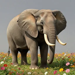giant cosmos elephant by rene magritte