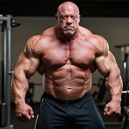 aniston, highly detailed, roided and ripped like ronnie coleman, 4 k, hdr, smooth, sharp focus, high resolution, award - winning photo, photorealistic