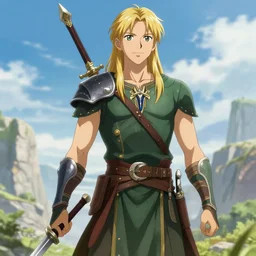 legolas in an anime world, incredibly detailed, ultra realistic