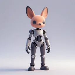 cyborg jackalope cyberpunk, 3D render, 8k HD, centered, simple design