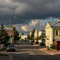 street view, russia town.