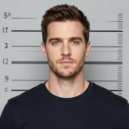antony starr as homelander mugshot